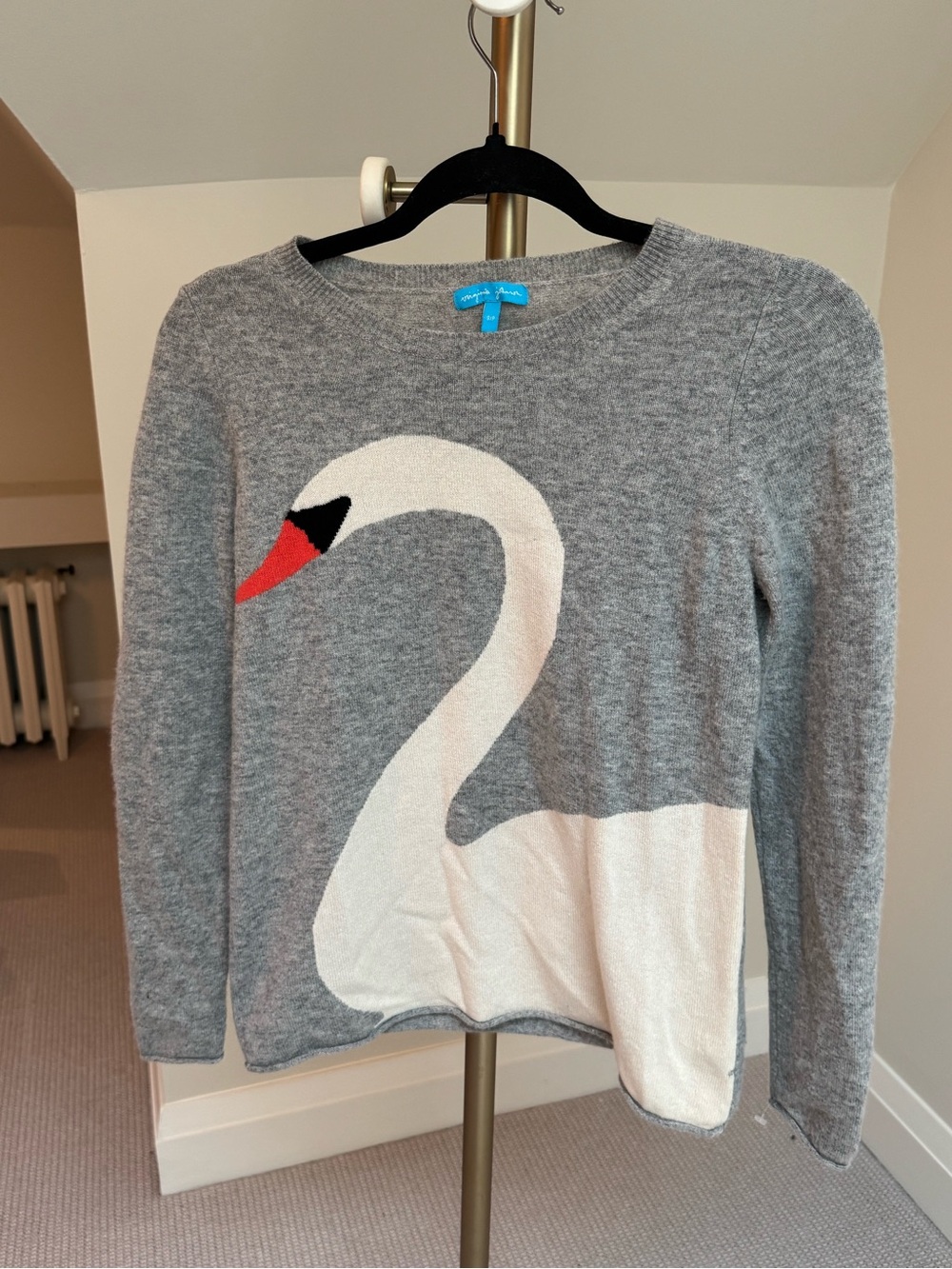 Grey Swan Intarsia Crewneck Sweater - Women